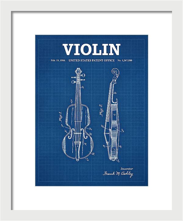 Violin Blueprint Patent Us1367580a