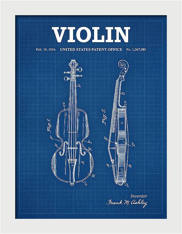 Violin Blueprint Patent Us1367580a