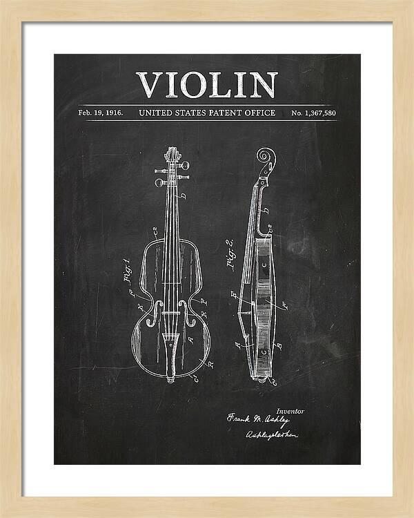 Violin Chalkboard Patent Us1367580a