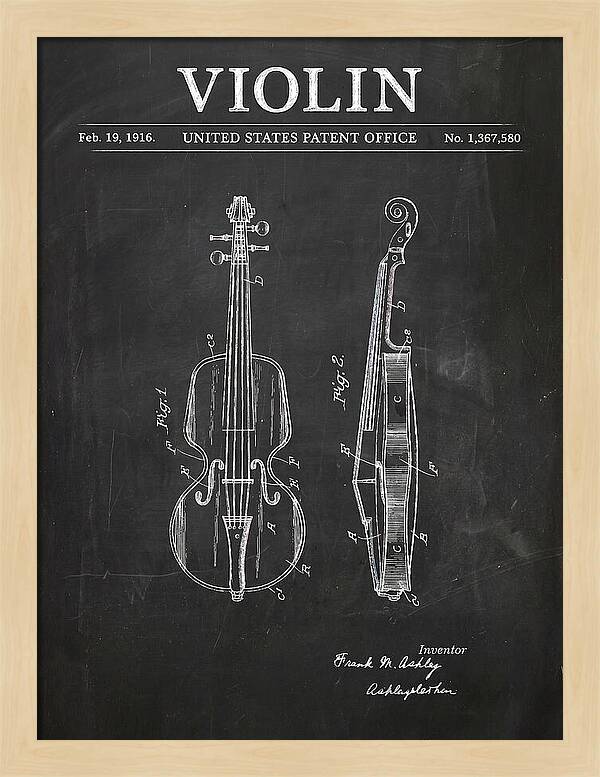 Violin Chalkboard Patent Us1367580a