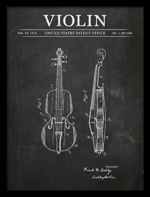 Violin Chalkboard Patent Us1367580a