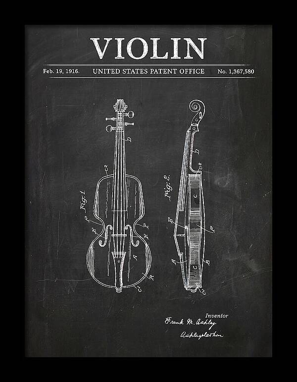 Violin Chalkboard Patent Us1367580a