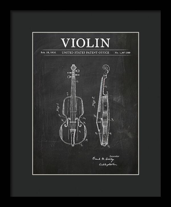 Violin Chalkboard Patent Us1367580a