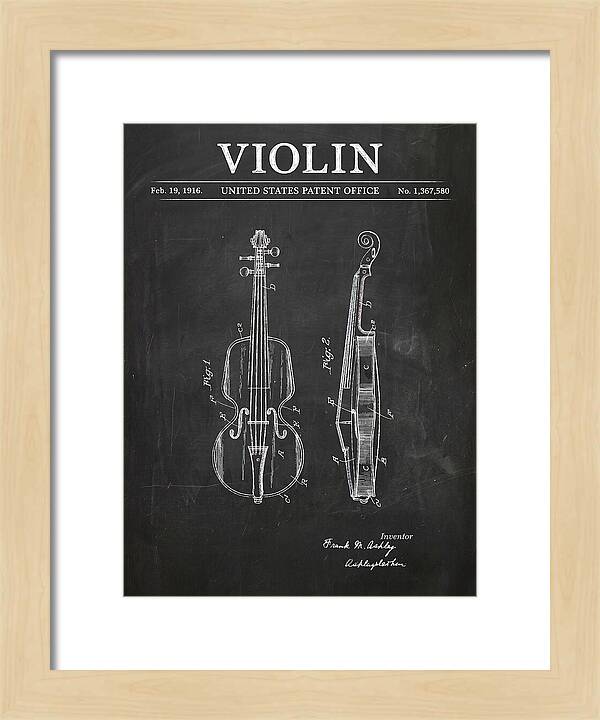 Violin Chalkboard Patent Us1367580a