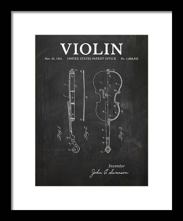 Violin Chalkboard Patent Us1668832a