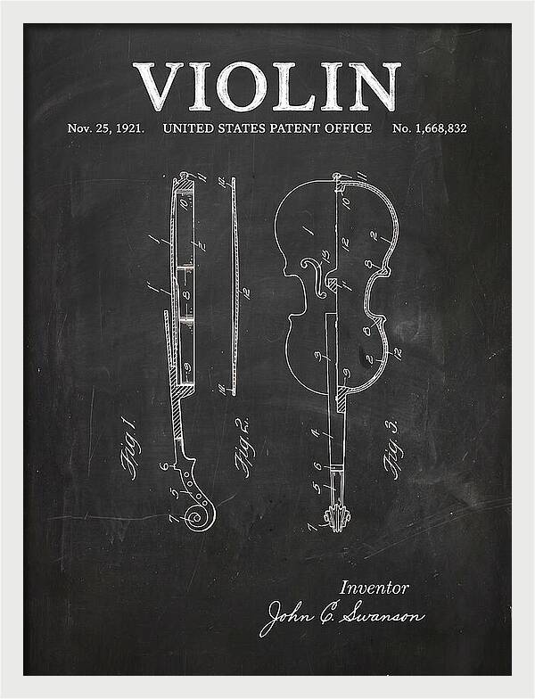 Violin Chalkboard Patent Us1668832a