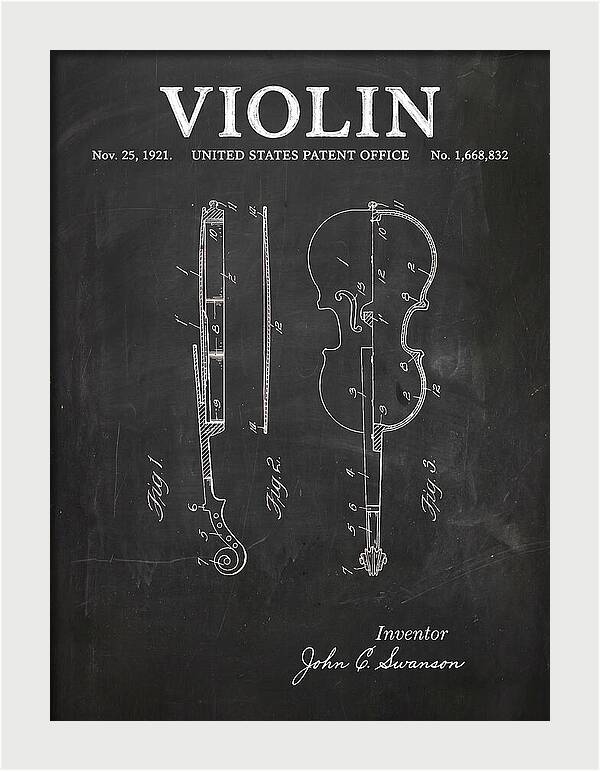 Violin Chalkboard Patent Us1668832a
