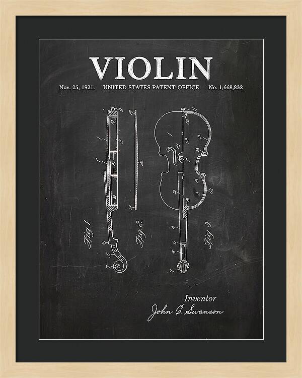 Violin Chalkboard Patent Us1668832a