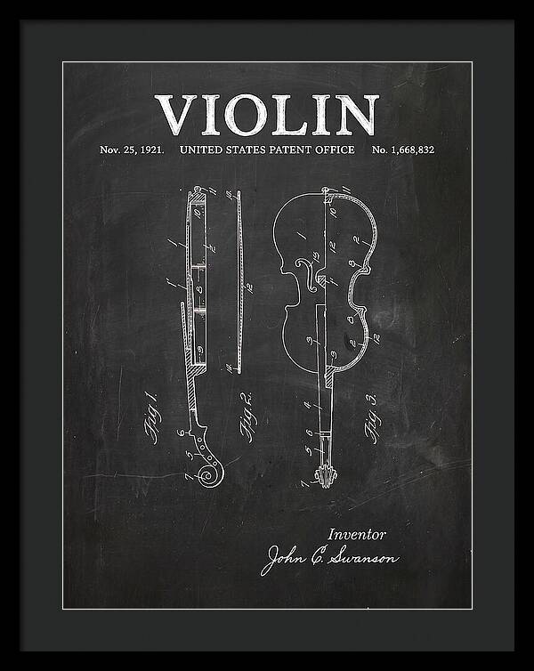 Violin Chalkboard Patent Us1668832a