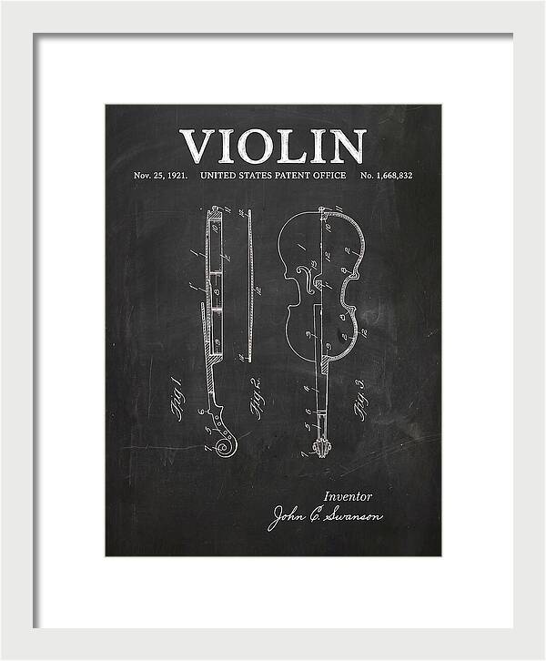 Violin Chalkboard Patent Us1668832a