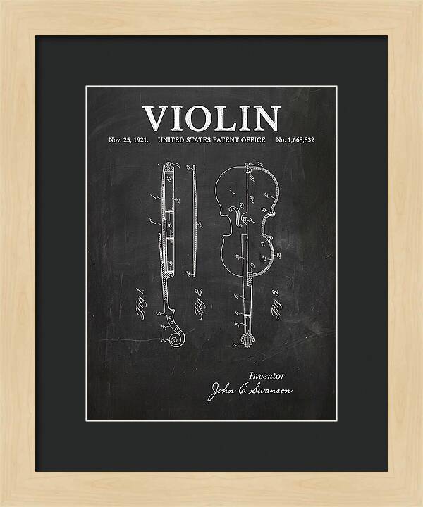 Violin Chalkboard Patent Us1668832a