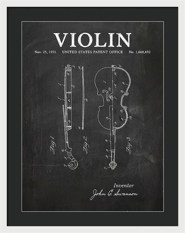 Violin Chalkboard Patent Us1668832a