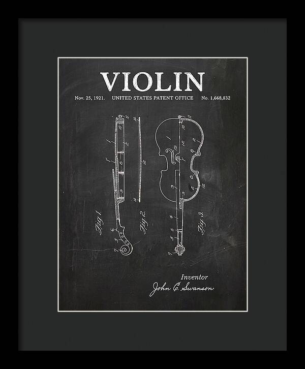 Violin Chalkboard Patent Us1668832a
