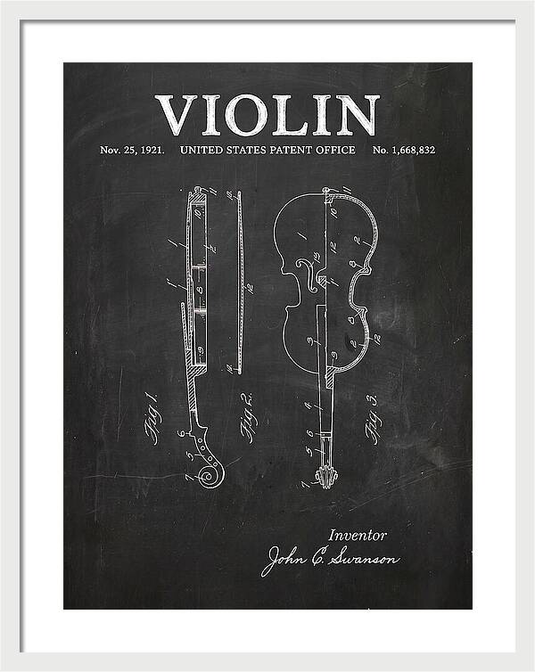 Violin Chalkboard Patent Us1668832a