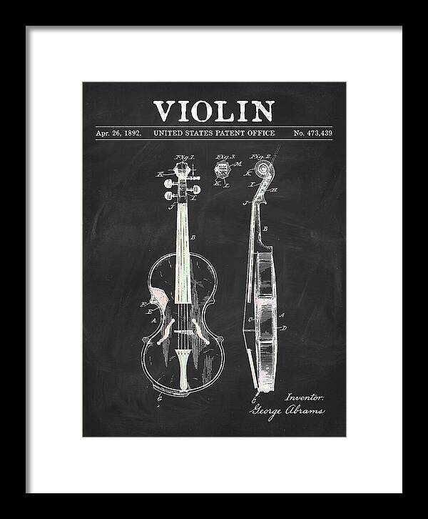 Violin Chalkboard Patent Us473439a