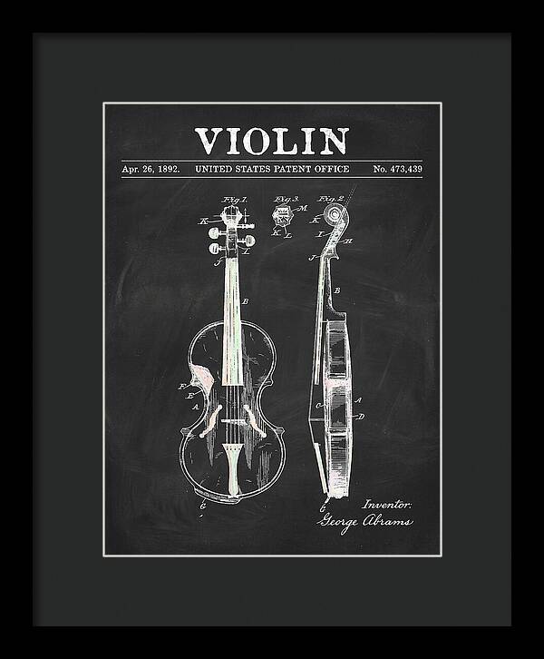 Violin Chalkboard Patent Us473439a