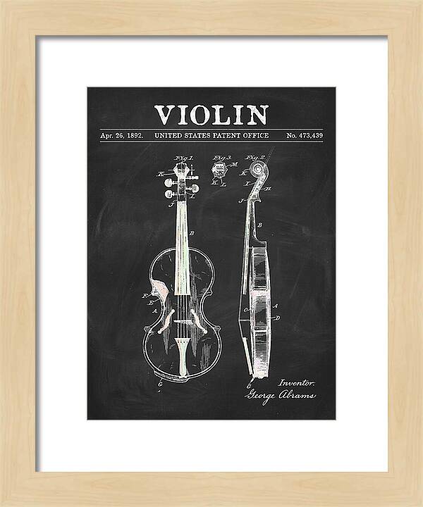 Violin Chalkboard Patent Us473439a