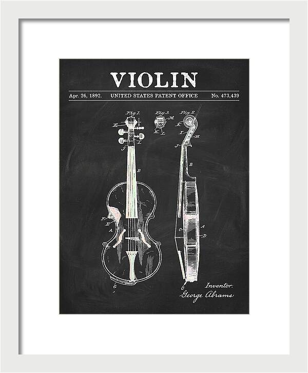 Violin Chalkboard Patent Us473439a