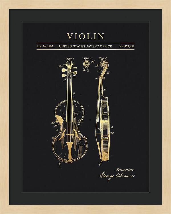 Violin Gold Patent Us473439a