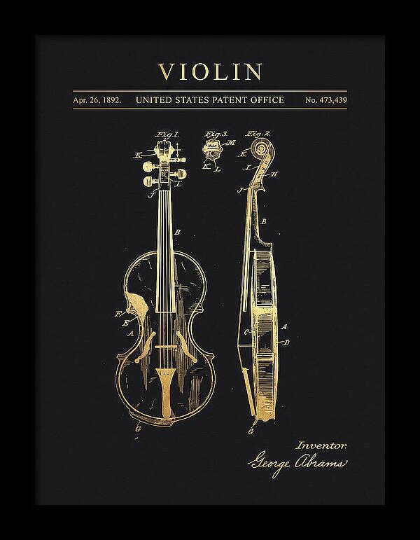Violin Gold Patent Us473439a