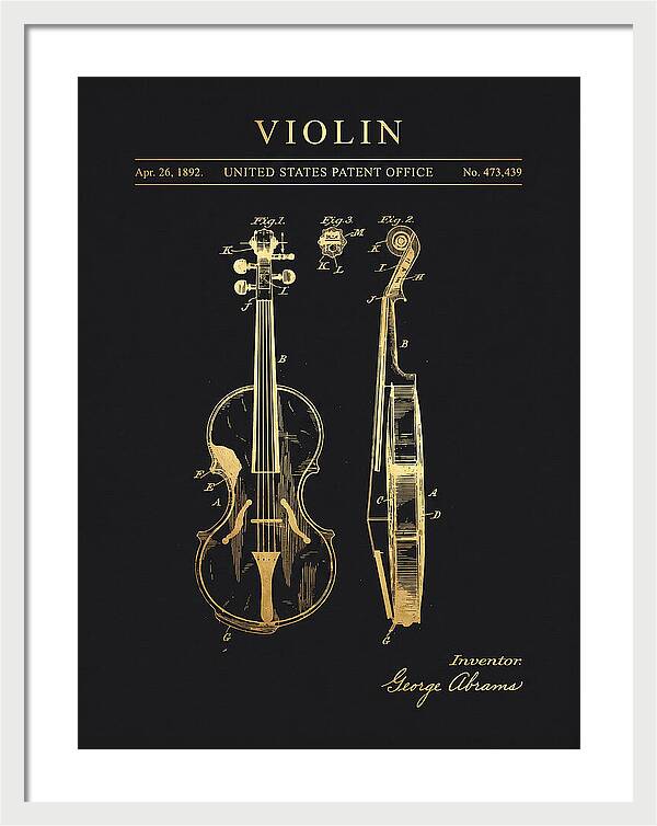 Violin Gold Patent Us473439a