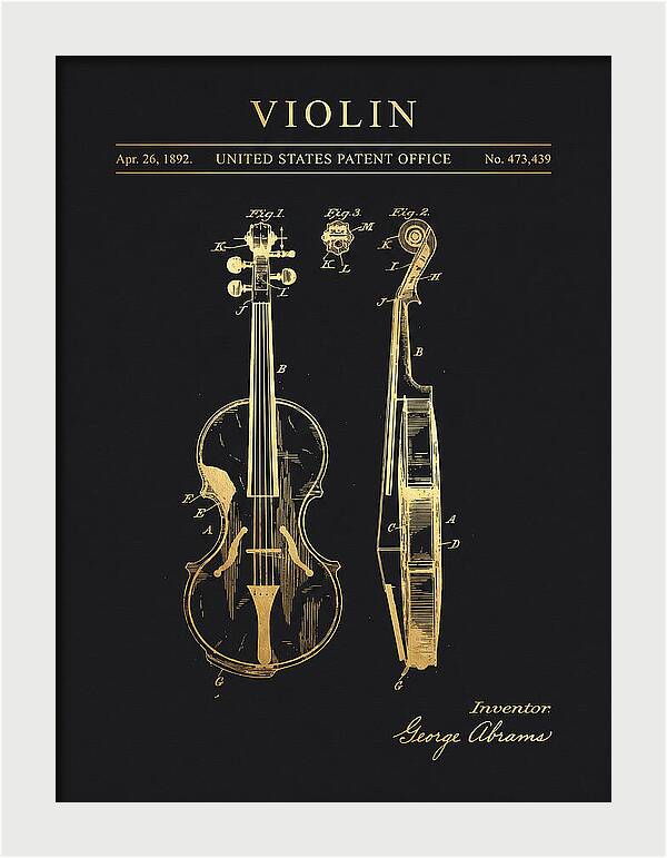 Violin Gold Patent Us473439a