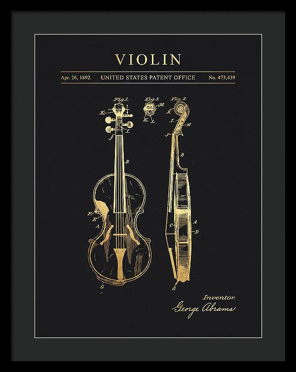 Violin Gold Patent Us473439a