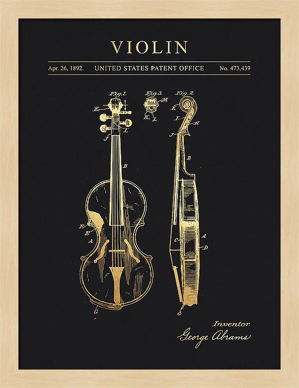 Violin Gold Patent Us473439a