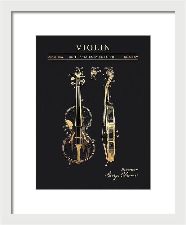 Violin Gold Patent Us473439a
