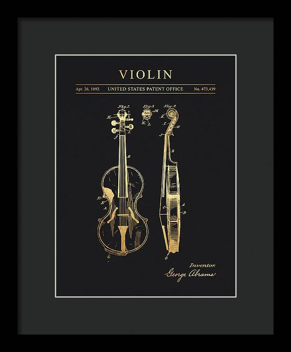 Violin Gold Patent Us473439a