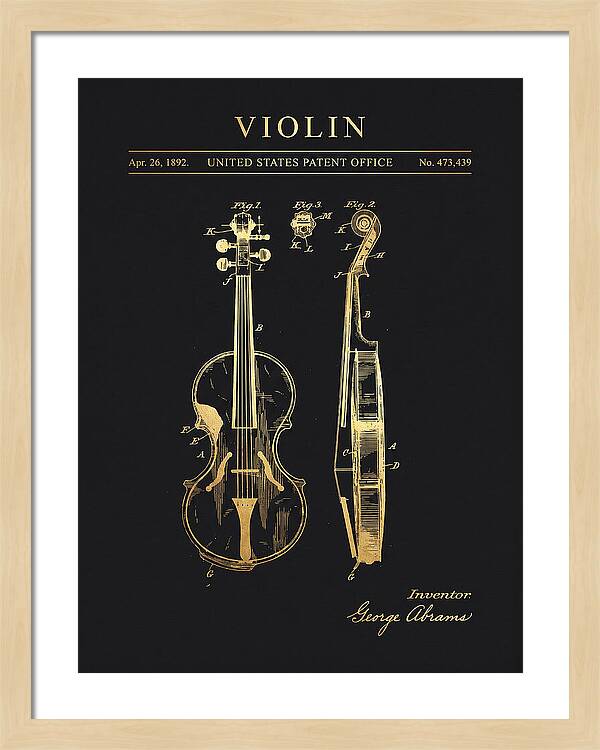 Violin Gold Patent Us473439a