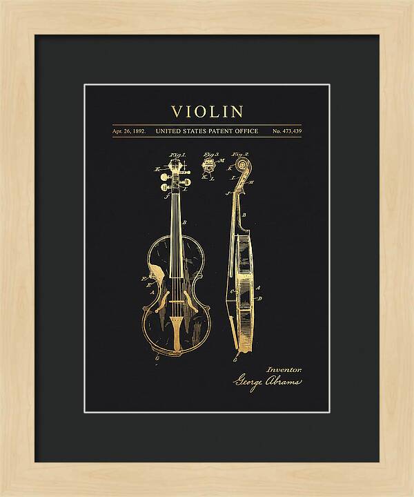 Violin Gold Patent Us473439a