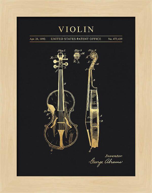 Violin Gold Patent Us473439a