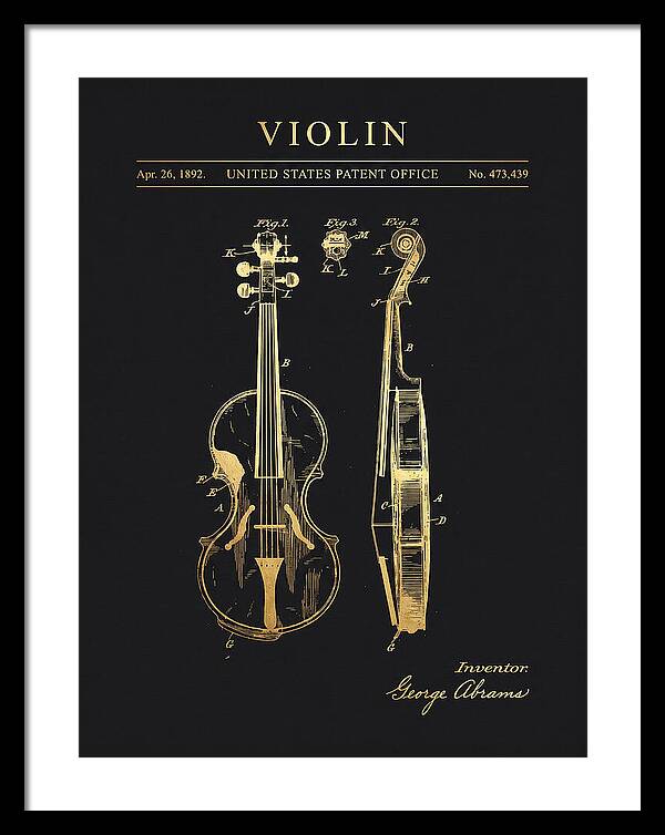 Violin Gold Patent Us473439a