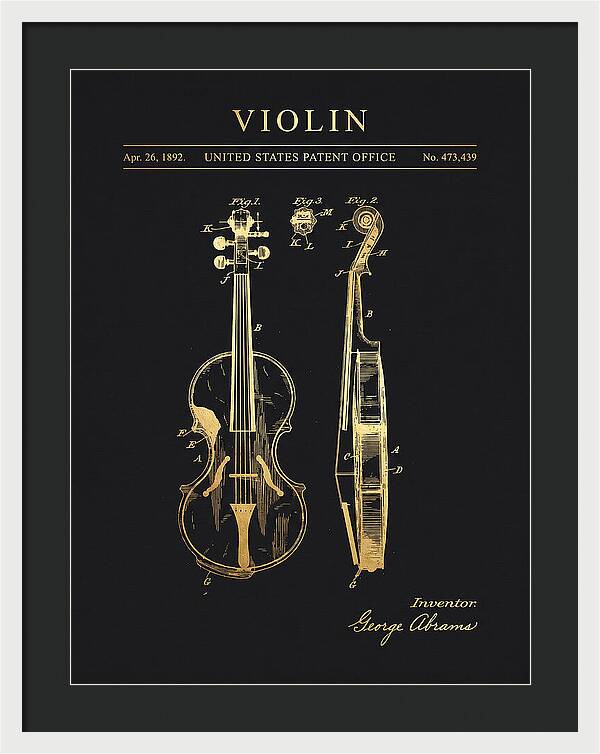 Violin Gold Patent Us473439a