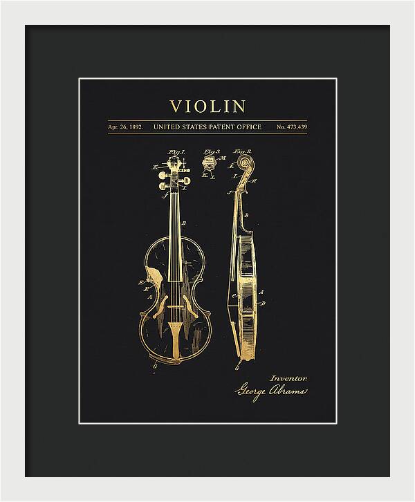 Violin Gold Patent Us473439a