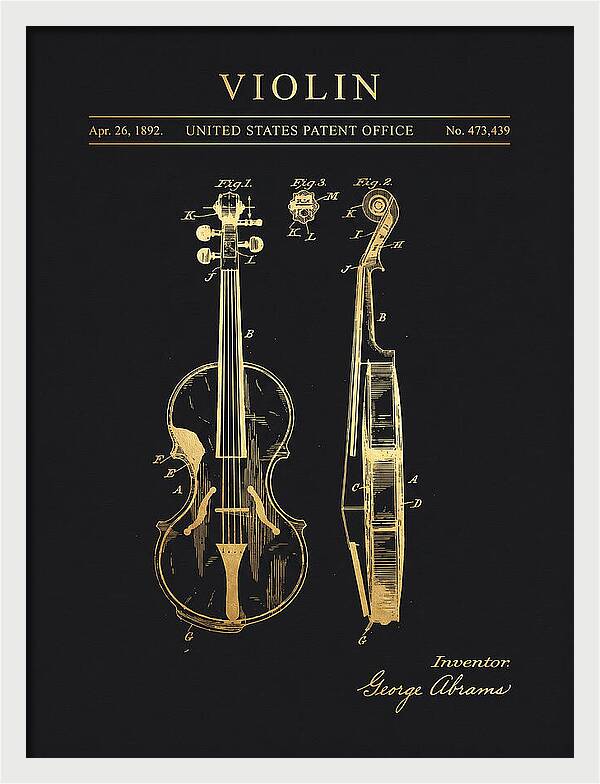 Violin Gold Patent Us473439a