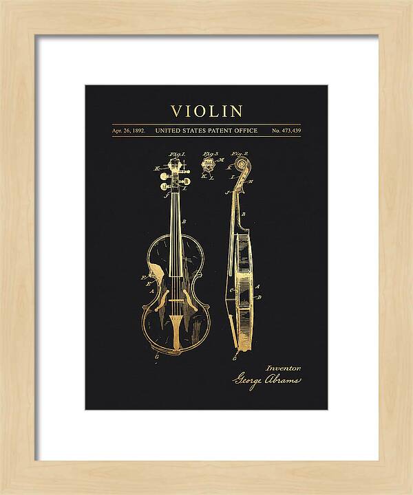 Violin Gold Patent Us473439a