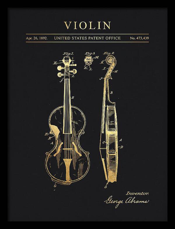 Violin Gold Patent Us473439a