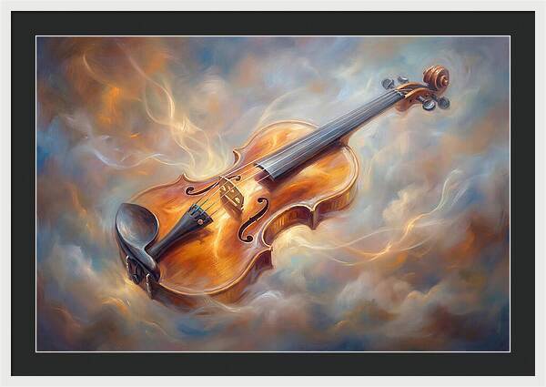 Violin In Clouds