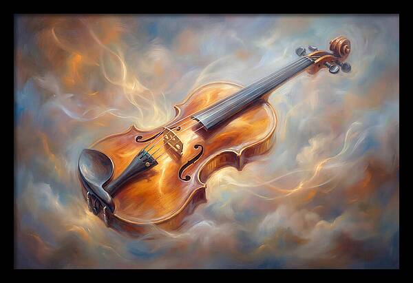 Violin In Clouds