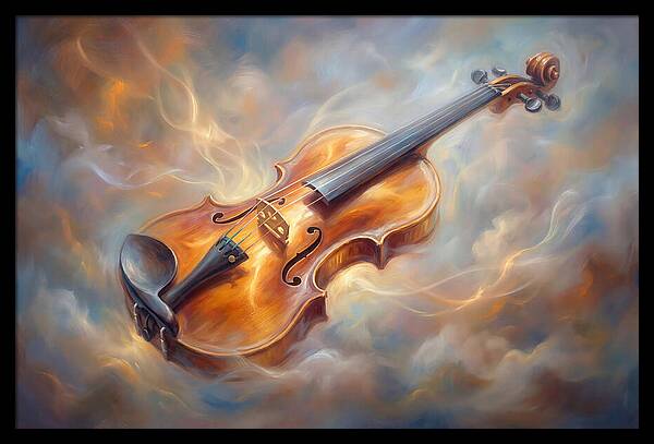 Violin In Clouds