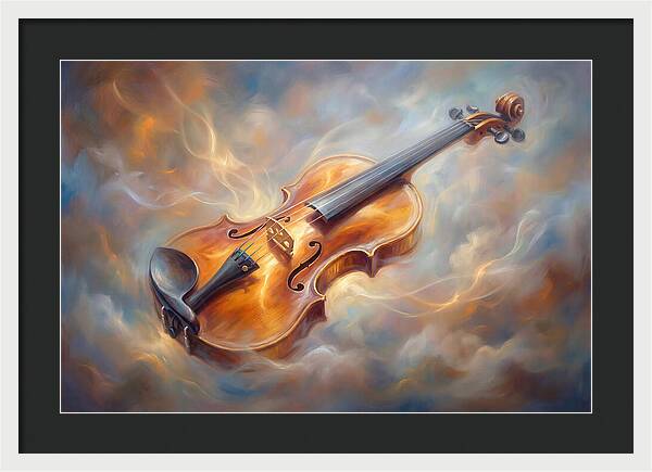 Violin In Clouds