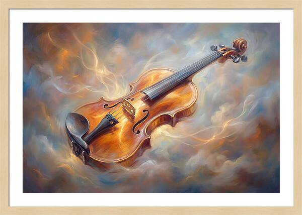 Violin In Clouds
