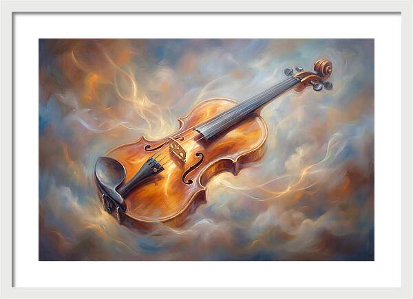 Violin In Clouds