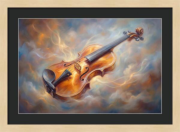Violin In Clouds
