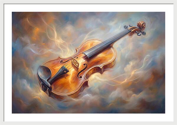 Violin In Clouds