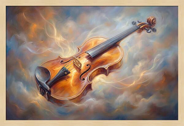 Violin In Clouds