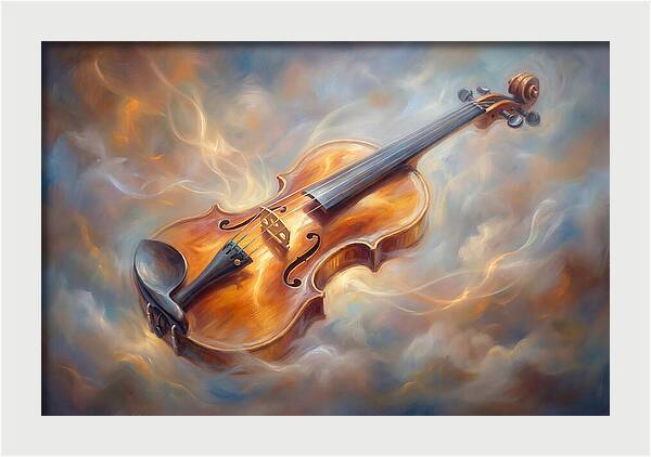 Violin In Clouds