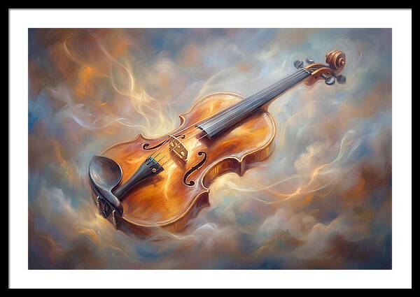 Violin In Clouds